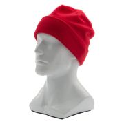 Шапка с отворотом из флиса для взрослых, размер 56-57, красная Сибртех