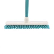 Щетка пластмассовая «Shrober» для чистки ковров 270 мм, бирюзовая, c черенком, 120 см, D 22 мм Elfe