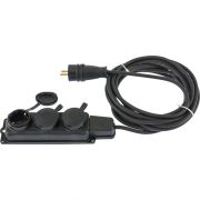 Удлинитель электрический силовой, 10 м, 3 х 1.5 мм, 16 А, тип УХЗ-16, Denzel