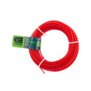 Леска для триммера овальная витая, 2.4 мм х 15 м, Сибртех