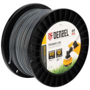 Леска для триммера двухкомпонентная круглая, 4,0мм х 69м, на DIN катушке EXTRA CORD Denzel