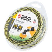 Леска для триммера двухкомпонентная витая квадратная, 3,0мм х 12м, блистер SkyCutter Denzel